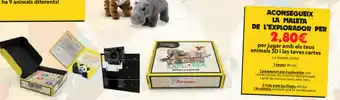 Alcampo Aconseguetx La Maleta De L'Explorador Per jugar amb els teus animals 3 D i les teves cartes oferta