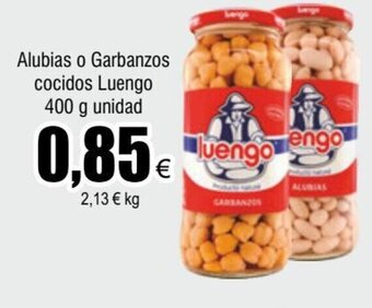 FROIZ Alubias o Garbanzos Cocidos Luengo 400 g unidad oferta