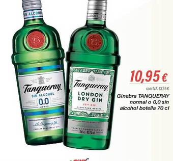 Cash Ifa Ginebra tanqueray normal o 0,0 sin alcohol botella oferta