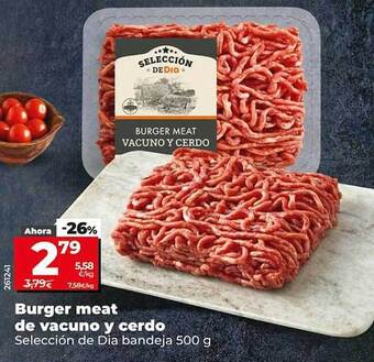 Dia Burger meat de vacuno y cerdo selección de dia oferta