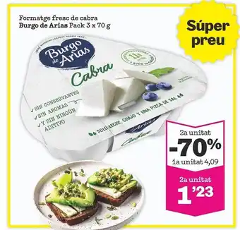 Sorli Formatge fresc de cabra burgo de arias oferta