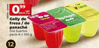 Dia Gelly de fresa de panaché dia sueños oferta