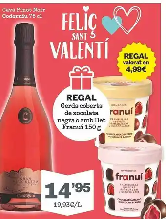 Sorli Cava pinot noir codorniu oferta