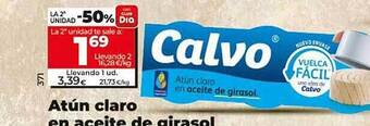 Dia Atún claro en aceite de girasol oferta