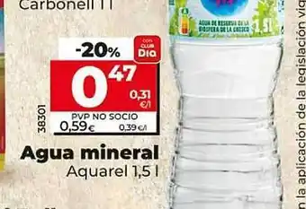 Dia Agua mineral aquarel oferta