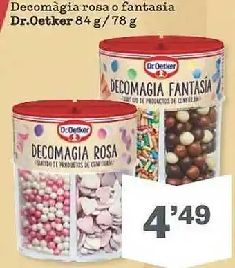 Sorli Decomàgia rosa o fantasia dr oetker oferta