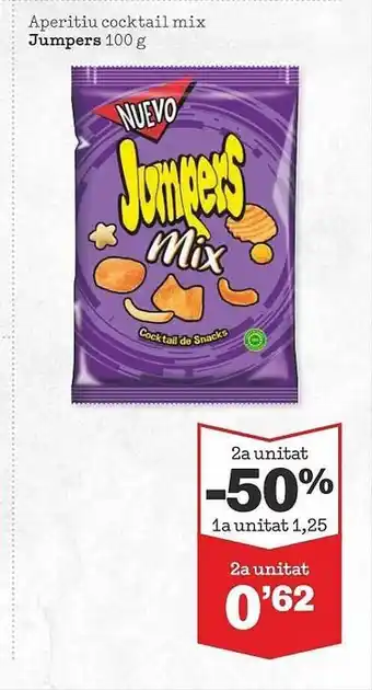 Sorli 2a unitat -50% aperitiu cocktail mix jumpers oferta