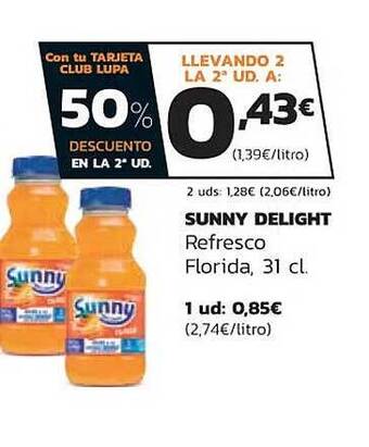 Supermercados Lupa Sunny delight refresco florida oferta