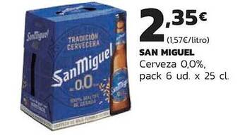 Supermercados Lupa San miguel cerveza 0.0% oferta