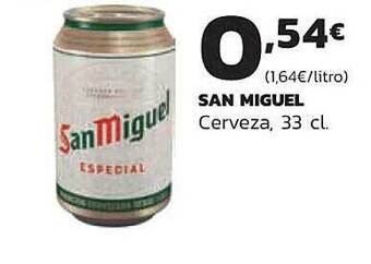 Supermercados Lupa San miguel cerveza oferta