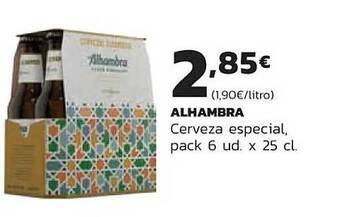 Supermercados Lupa Alhambra cerveza especial oferta