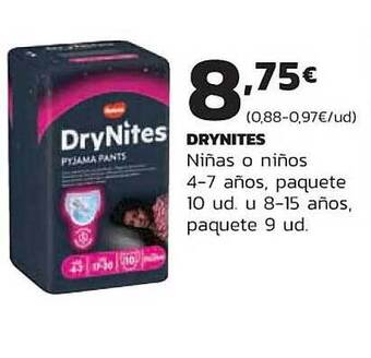 Supermercados Lupa Drynites niñas o niños 4-7 años oferta