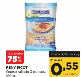 Alimerka Reny picot queso rallado 3 quesos oferta