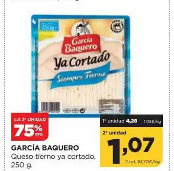 Alimerka García baquero queso tierno ya cortado, 250 g oferta