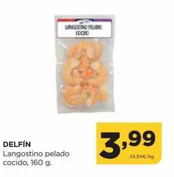 Alimerka Delfín langostino pelado cocido, 160 g oferta