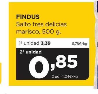 Alimerka Findus salto tres delicias marisco, 500 g oferta