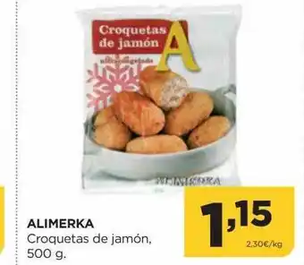 Alimerka Alimerka croquetas de jamón, 500 g oferta
