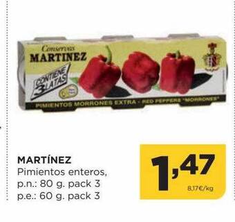 Alimerka Martínez pimientos enteros oferta