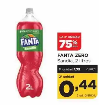 Alimerka Fanta zero sandía, 2 litros oferta