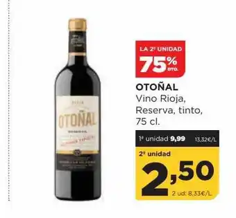 Alimerka La 2a unidad 75% dto. otoñal vino rioja reserva, tinto oferta