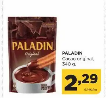 Alimerka Paladin cacao original, 340 g oferta