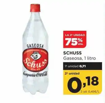 Alimerka Schuss gaseosa, 1 litro oferta