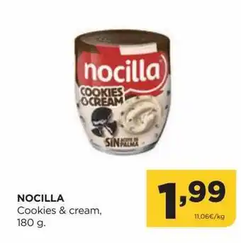 Alimerka Nocilla cookies & cream, 180 g oferta