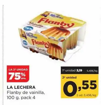 Alimerka La lechera flanby de vainilla, 100 g oferta