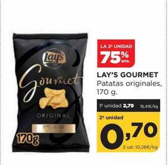 Alimerka Lay's gourmet patatas originales, 170 g oferta