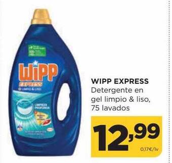 Alimerka Wipp express detergente en gel limpio & liso oferta