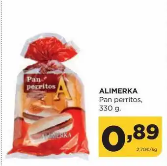 Alimerka Alimerka pan perritos, 330 g oferta