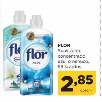 Alimerka Flor suavizante concentrado azul o nenuco 59 lavados oferta