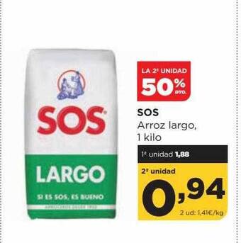 Alimerka Sos arroz largo, 1 kilo oferta