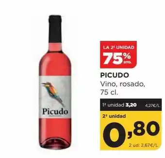 Alimerka La 2a unidad 75% dto. picudo vino, rosado oferta