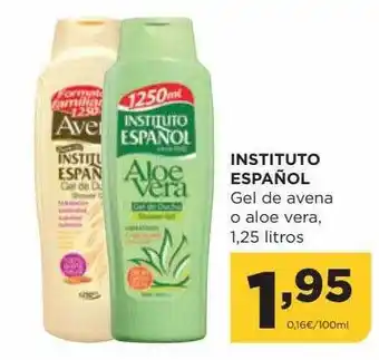 Alimerka Instituto español gel de avena o aloe vera oferta
