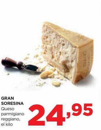 Alimerka Gran soresina queso parmigiano reggiano el kilo oferta