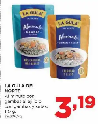 Alimerka La gula del norte al minuto con gambas al ajillo o con gambas y setas oferta