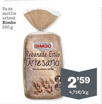 Sorli Pa de motlle artesà bimbo oferta
