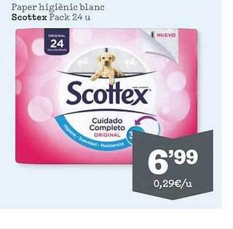 Sorli Paper higiènic blanc scottex oferta