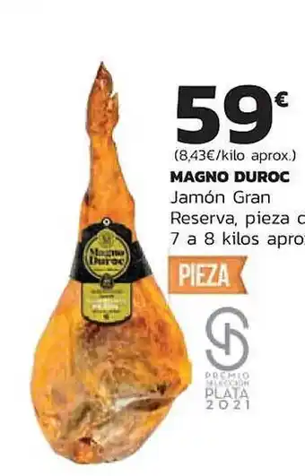 Supermercados Lupa Magno duroc jamón gran reserva oferta