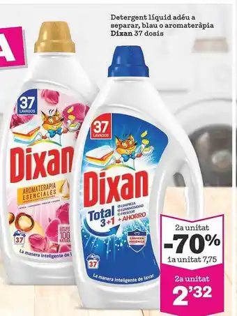 Sorli 2a unitat -70% detergent liquid adéu a separar blau o aromaterapia dixan oferta