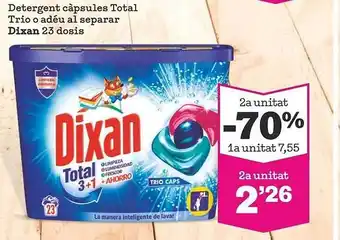 Sorli 2a unitat -70% detergent càpsules total trio o adéu al separar dixan oferta