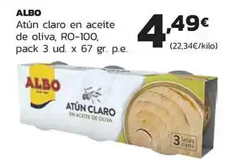 Supermercados Lupa Albo atún claro en aceite de oliva oferta