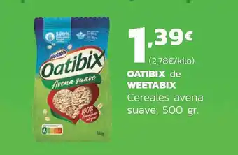 Supermercados Lupa Oatibix de weetabix cereales avena suave oferta