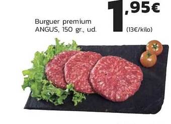 Supermercados Lupa Burguer premium angus oferta