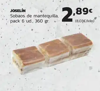 Supermercados Lupa Joselín sobaos de mantequilla oferta