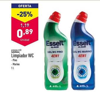 ALDI Esselt limpiador wc oferta