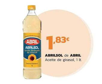 Supermercados Lupa Abrilsol de abril aceite de girasol oferta