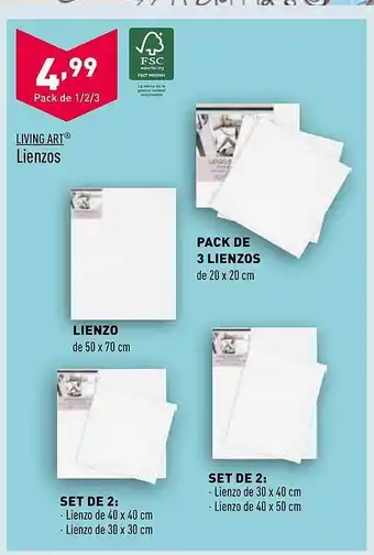 ALDI Living art lienzos oferta