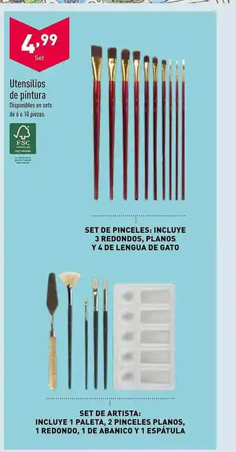 ALDI Utensilios de pintura oferta
